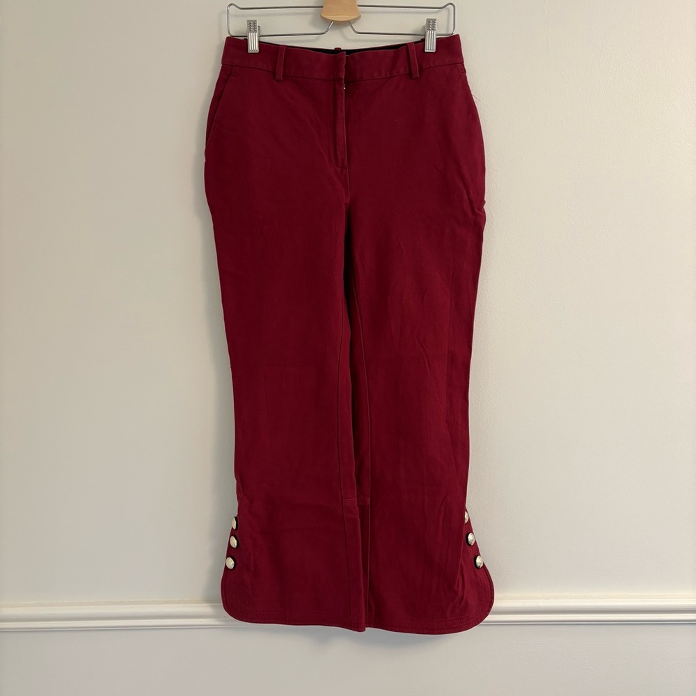10 Crosby Derek Lam Burgundy Trousers